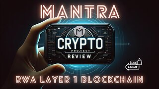 (OM) Mantra RWA Layer 1 Project On Solana Blockchain !!