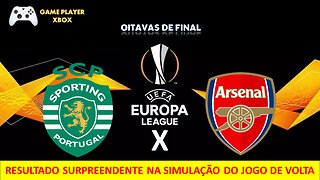 Sporting x Arsenal - Uefa Europe League 2023 - Oitavas - Volta [GAME PLAYER - FIFA 23 - XBOX ONE]