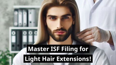 Master the Process: Filing an ISF for Human Hair Extensions in Light Colors