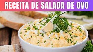 Receita de Salada de Ovo Low Carb para Diabéticos super Fácil de Fazer!