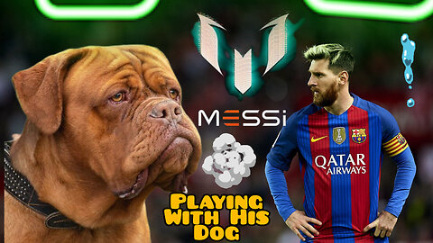 Dog Playing With Messi .