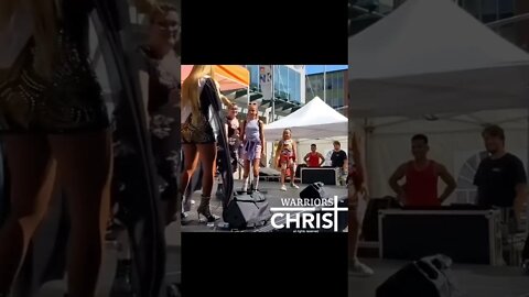 Drag queen invites kids on stage to twerk for the audience at a pride event in Ottawa