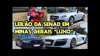 LEILÃO DA SENAD EM MINAS GERAIS CARROS E MOTOS DE LUXO *CARROS COM DESCONTO DE + DE R$ 200.000,00*