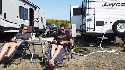 Drone DJI Mini Port of Siuslaw RV Campground Florence Oregon