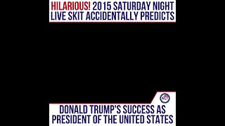 SNL accurately predicts Trump presidency in 2015