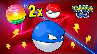 🕕 VOLTORB SHINY! DOBRO DOCES NA CAPTURA! Hora do Holofote! Pokémon GO!