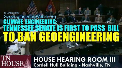 Climate Engineering - Tennessee Senate Is First To Pass Bill To Ban Geoengineering..