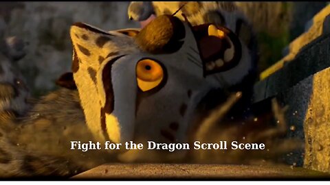 kung fu panda/cartoon / panda/ Fight for the Dragon Scroll Scene (9/10)