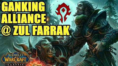 Horde Raid Ganking Alliance Outside Zul Farrak | World Of Warcraft Classic Era 2024 04 17