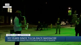 Vigil underway for Tulsa Race Massacre's 101 years later