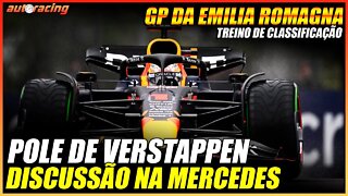 CHUVA E DOR DE CABEÇA PARA MERCEDES NO TREINO DE CLASSIFICAÇÃO DO GP DA EMILIA ROMAGNA IMOLA F1 2022
