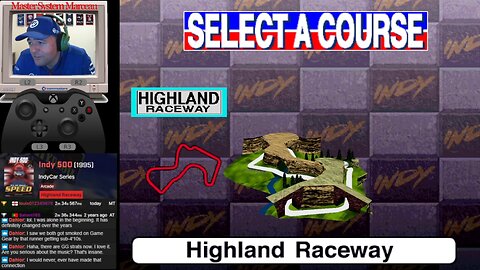 Indy 500 [Arcade SEGA 1995] Highland Raceway [2'32"597] WR🥇🥛 | Master System Marceau World Record