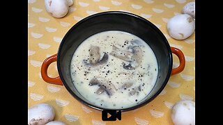Homemade Cream Of Mushroom Soup Recipe / Μανιταρόσουπα Με Κρέμα Γάλακτος