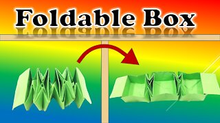 (New Design) How to Make Origami Foldable Box