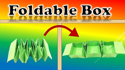 (New Design) How to Make Origami Foldable Box