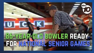 86-year-old bowler from San Diego will compete in the National Senior Games