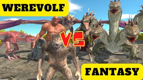 Werevolf vs Fantasy Units - Animal Revolt Battle Simulator