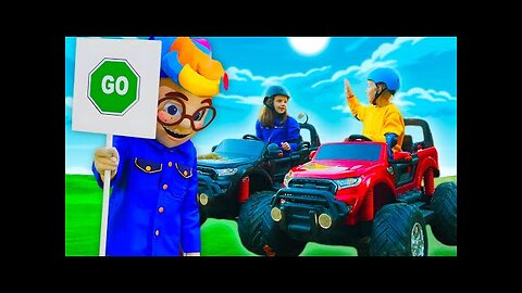 Compilation _ The Kids drive toy vehicles 🛻