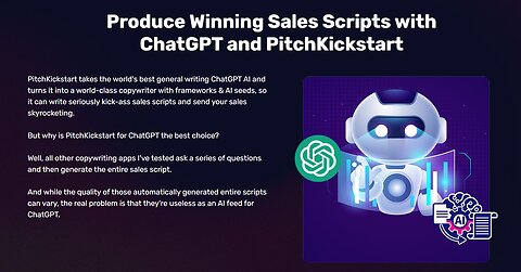 Produce Winning Sales Scripts with ChatGPT and PitchKickstart