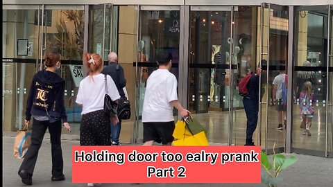 Holding door too early prank (part 2) on demand2024//Jokerpranks