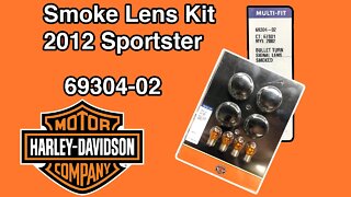 Sportster Smoke Lens kit for my Sportster. Hardest thing I have done so far!