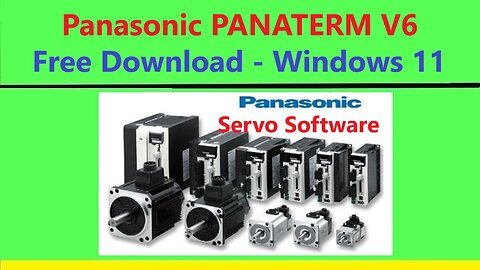 SV0031 - Panasonic servo software Panaterm v6 download windows 11