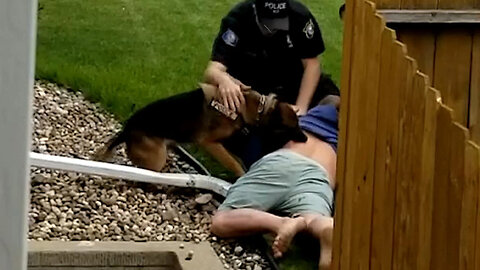 Tulsa Police K-9 Pulls Suspect Out Of Bathtub! New Chew Toy!