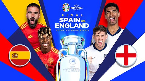 England Vs Spain Euro 2024 Final It's Coming Home Come On England!!!