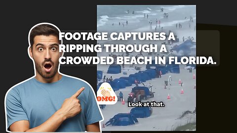 Footage capture on beach Florida