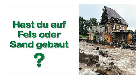 Ein kluger und unkluger Bauherr... Hast du auf Fels oder Sand gebaut ❤️ Jesus erklärt Matthäus 7:24-27