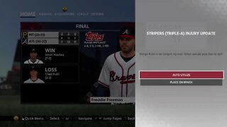 Braves Dynasty S:5 G:65 VS Pittsburgh (42-22)