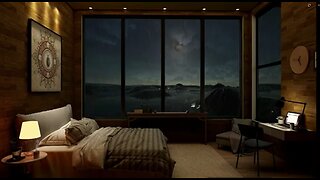 Listen Relaxing Soft Rain With Rumbling Thunder in your Cozy Bedroom To Relax And Sleep, Instantly fall asleep into deep sleep