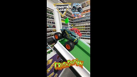 #monsterjam #Toy #MonsterTruck race | Viewer request 486 | #Crushstation 4 wide #Battle