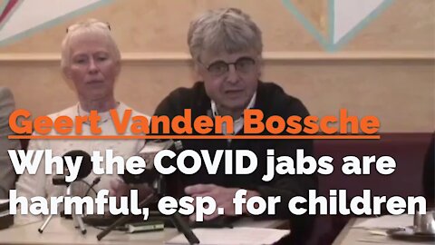 Vaccinologist & immunologist Geert Vanden Bossche explains why the COVID jabs are harmful