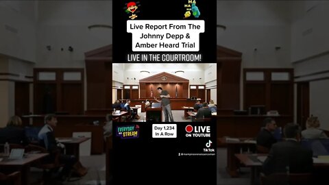 Live Courtroom Report: Johnny Depp vs Amber Heard! #comedyshorts #lol