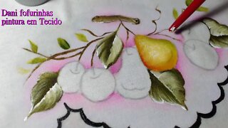 Como pintar Frutas pintura em tecido