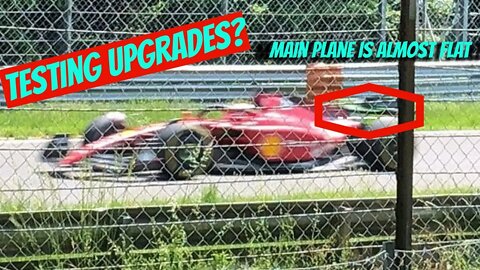 Ferrari tests new package at monza two rear wings and sidepods
