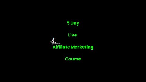 5 Day Live Course LIMITED SPOTS