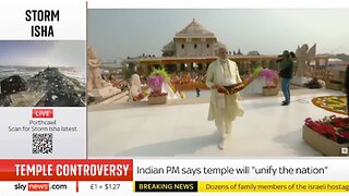 India: Prime Minister Narendra Modi opens a controversial Hindu temple in Ayodhya