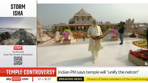 India: Prime Minister Narendra Modi opens a controversial Hindu temple in Ayodhya