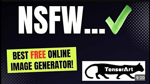 Best FREE Online (NSFW) AI Art Generator - TENSOR ART - Detailed Tutorial