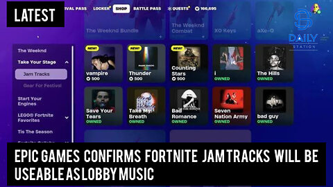 Epic Games confirms Fortnite Jam Tracks will be useable as Lobby Music|breaking|