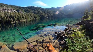 Fishing ALPINE TROUT in the most BEAUTIFUL lake of the NORTH CASCADES