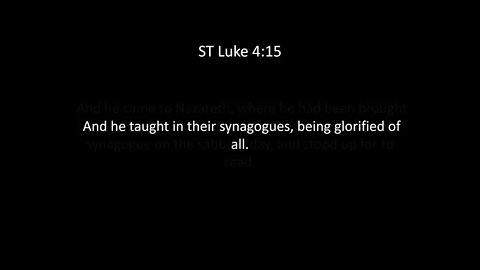 ST Luke Chapter 4