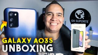 Galaxy A03s, o BÁSICO da SAMSUNG será que VALE A PENA? - Unboxing e Impressões
