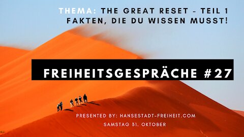 FREIHEITSGESPRÄCHE #27 vom 31.10.20