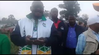 Gauteng Premier David Makhura queues to vote in Centurion (PTD)