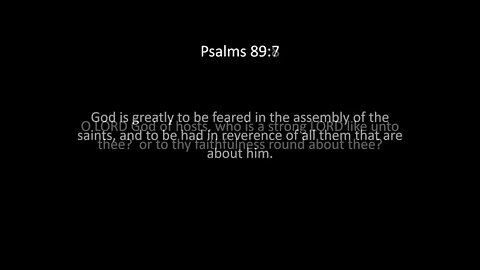 Psalms Chapter 89