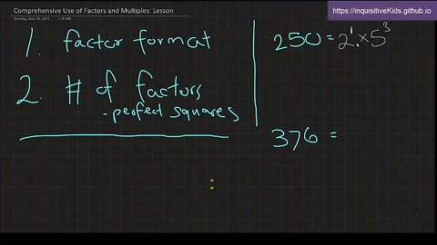 Comprehensive Use of Factors and Multiples: Lesson