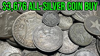 $3,676 ALL SILVER Coin Buy Unboxing - World Coin Search, Big Pickups, & Huge Giveaways